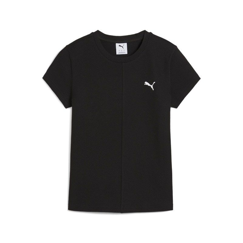 Tricou Puma WARDROBE ESS Ribbed Slim Tee negru