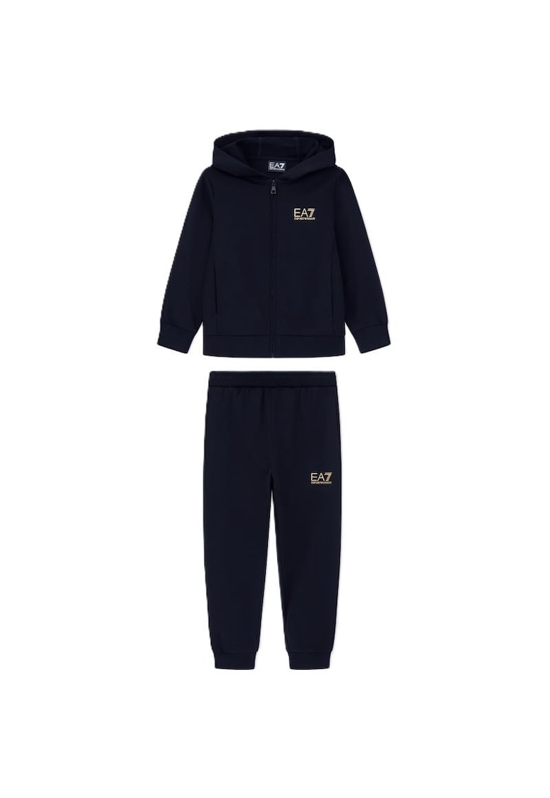 Trening  TRAIN CORE ID BOY T-SUIT HOODIE FZ CH COFT CC-7B000031-AF10380-MC004