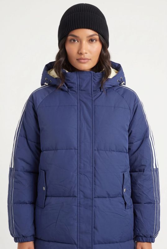 Sinead Puffer Jacket in Navy - NAVY / XL