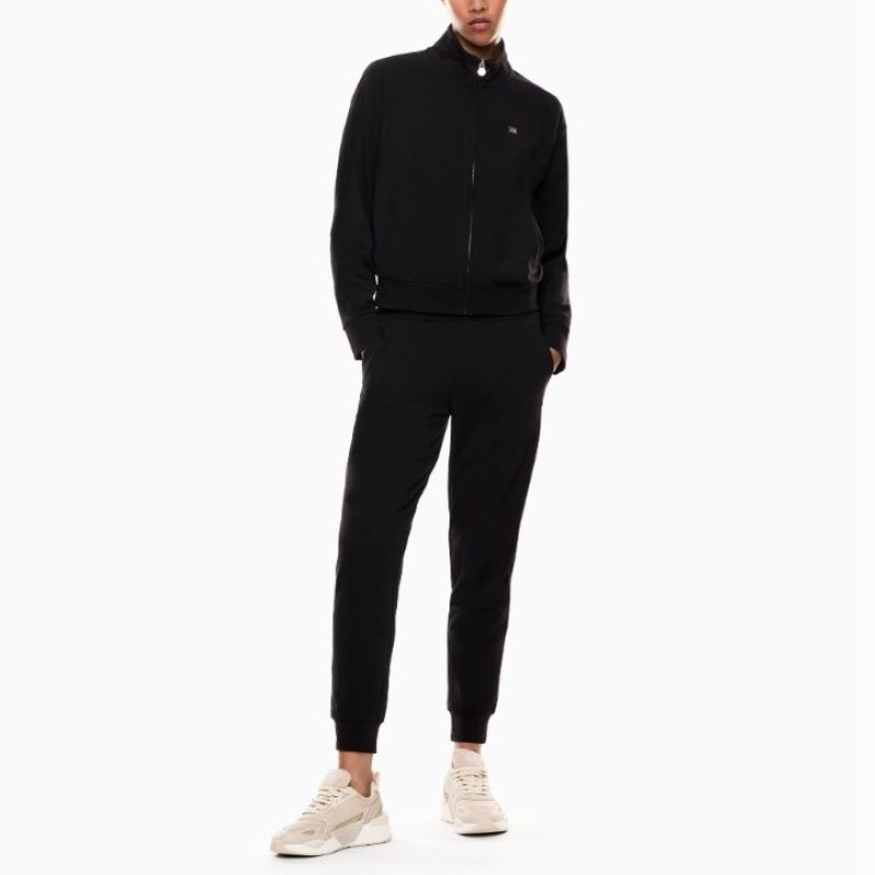 Trening EA7 TRAIN CORE LADY W T-SUIT FZ CH negru