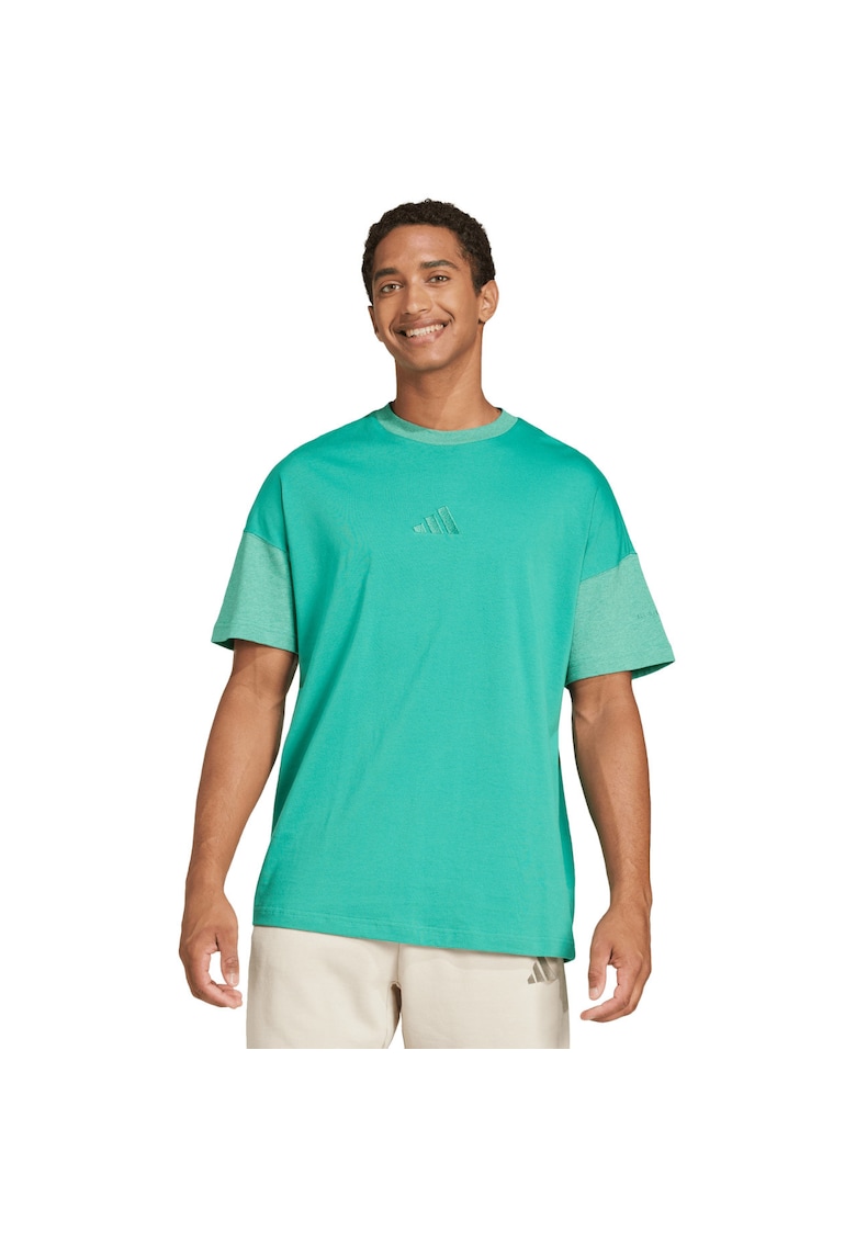 Tricou sport barbatesc  verde - bumbac - croiala lejera