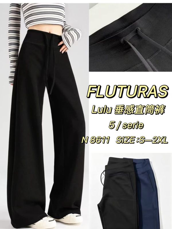 Pantaloni Engros pentru femei,evazat larg cu snur, tip sport, casual, cu talie inalta , super calitate, elastan [CLONE]