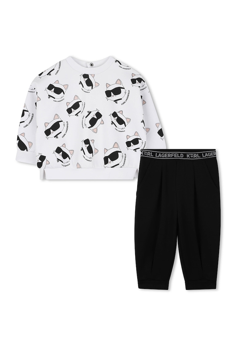 Trening cu model logo - Alb/Negru