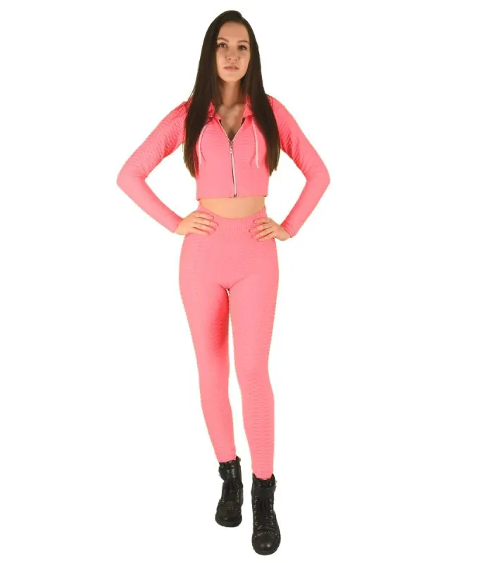 Compleu fitness fuchsia pentru dama - cod 41572