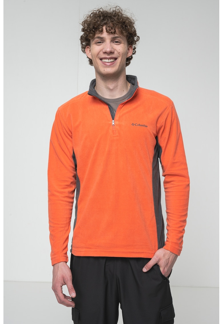 Bluza din material fleece pentru trekking Klamth Range II - Portocaliu