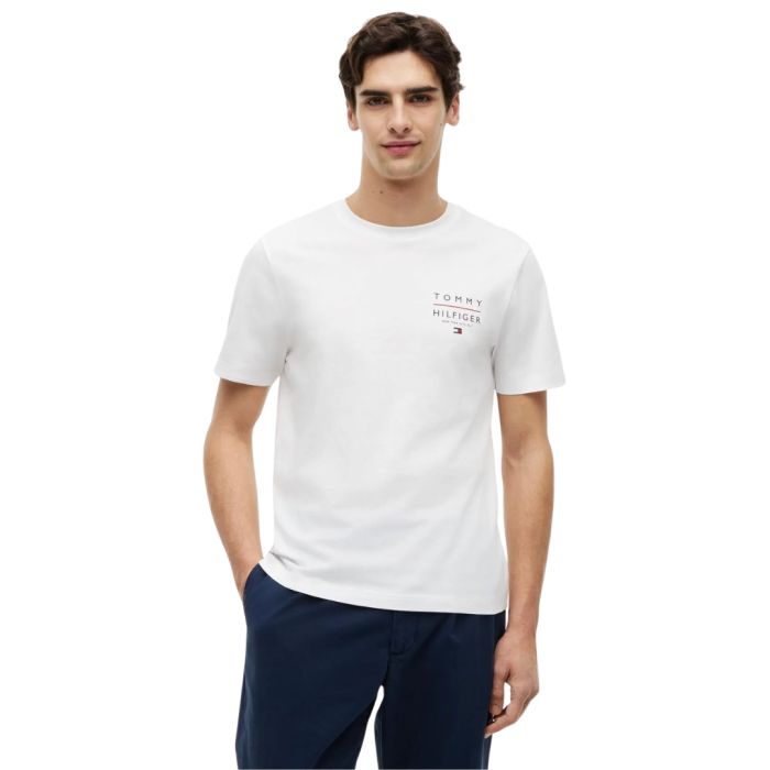T-SHIRT MANICA CORTA COTONE BRAND LOVE FLAG CHEST MW0MW44361-YBR