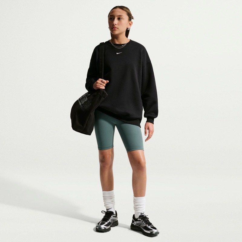 Bluza Nike G NSW STUDIO FLC OS CRW LBR