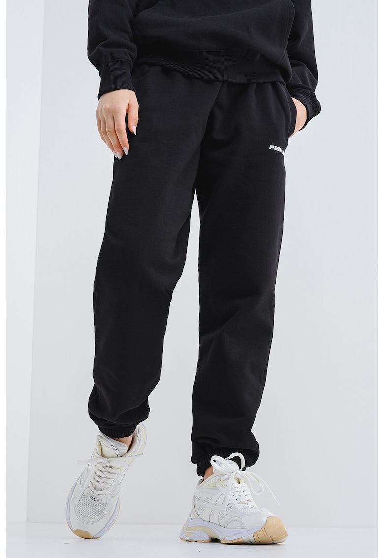 Pantaloni de trening cu buzunare laterale - Negru