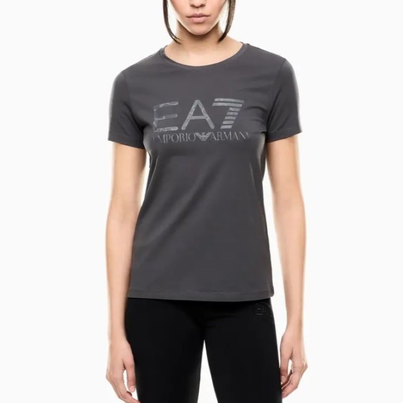 Tricou EA7 TRAIN GRAPHIC SERIES W TEE SS ANIMALIER gri