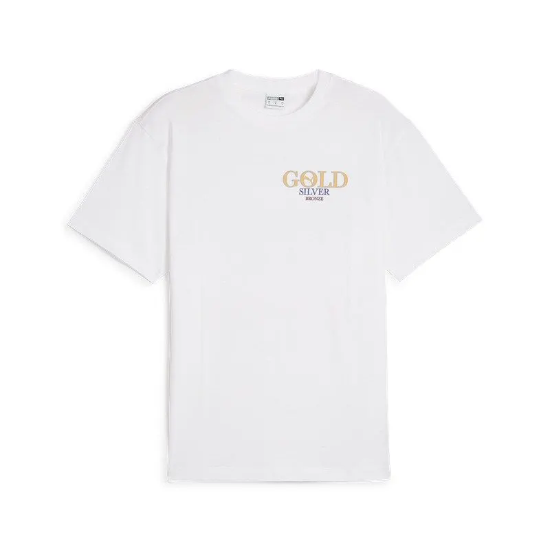 Tricou Puma GRAPHICS FASTEST Tee alb