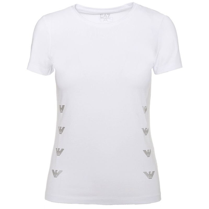 Tricou EA7 W Tee Ss Multilogo alb