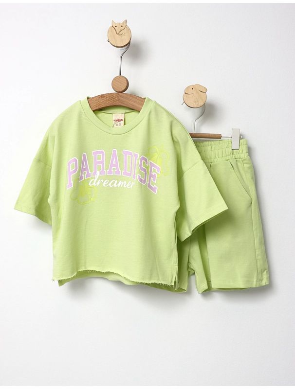 Trening vara Crop TOP verde-deschis