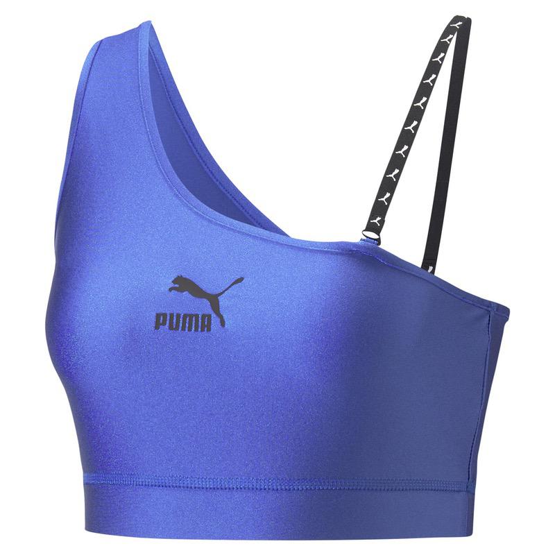 Bustiera Puma DARE TO Crop Top mov-negru
