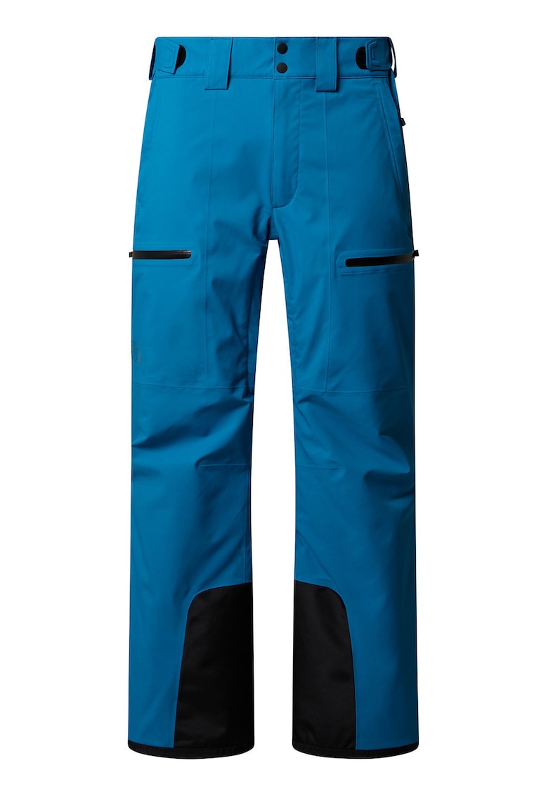 Pantaloni impermeabili si rezistenti la vant pentru ski Chakal - Negru/Albastru