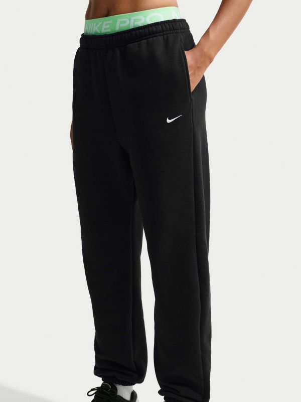 Pantaloni sport W Nk Stdo Flc Mw Hr Os Cff Pnt