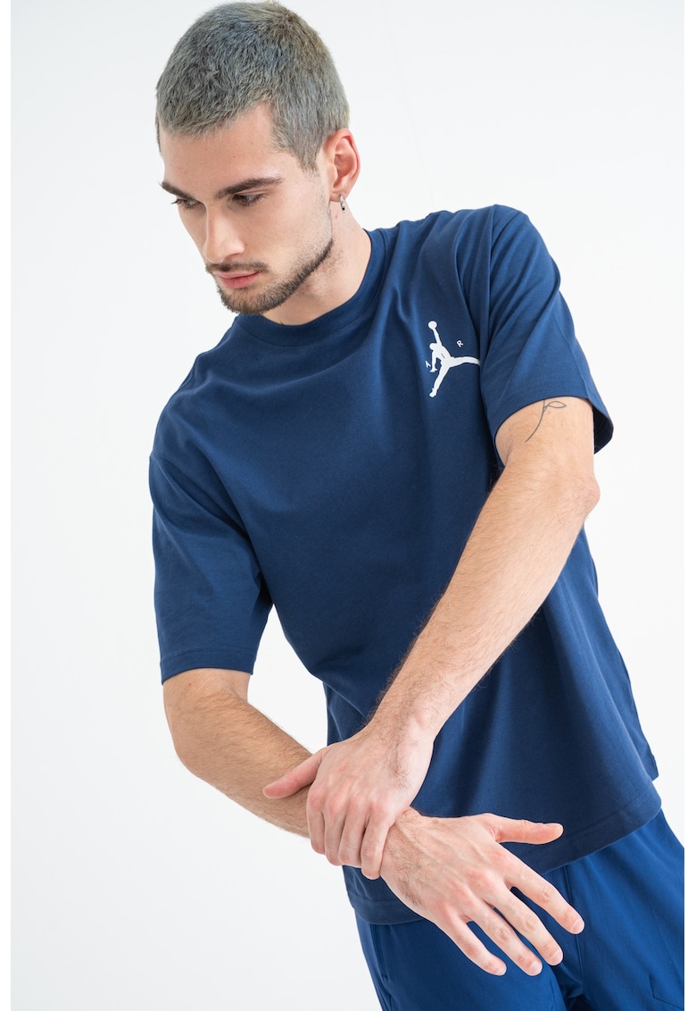 Tricou cu imprimeu logo - pentru baschet - Albastru inchis