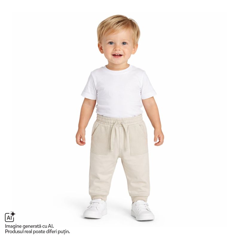 Pantaloni de trening pentru copii Chicco, Bej, 01893-70MC