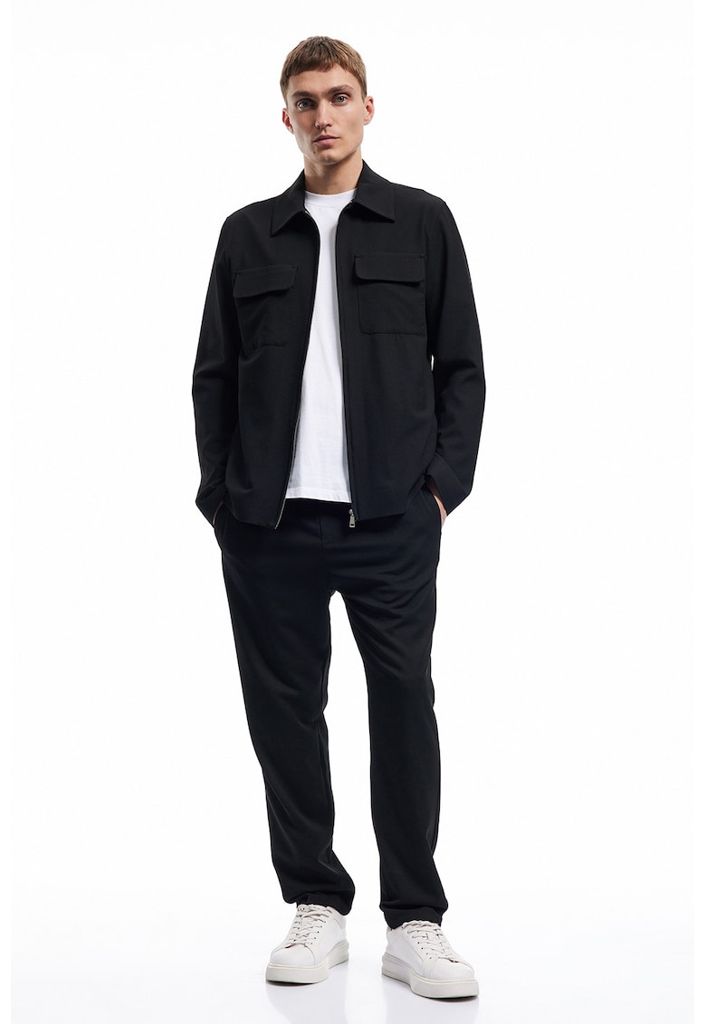 Pantaloni de trening relaxed fit - Negru