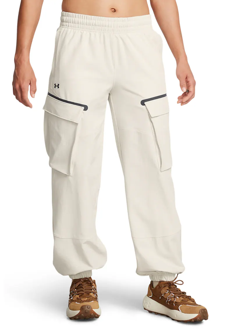 Pantaloni cargo de trening pentru antrenament Unstoppable - Alb murdar