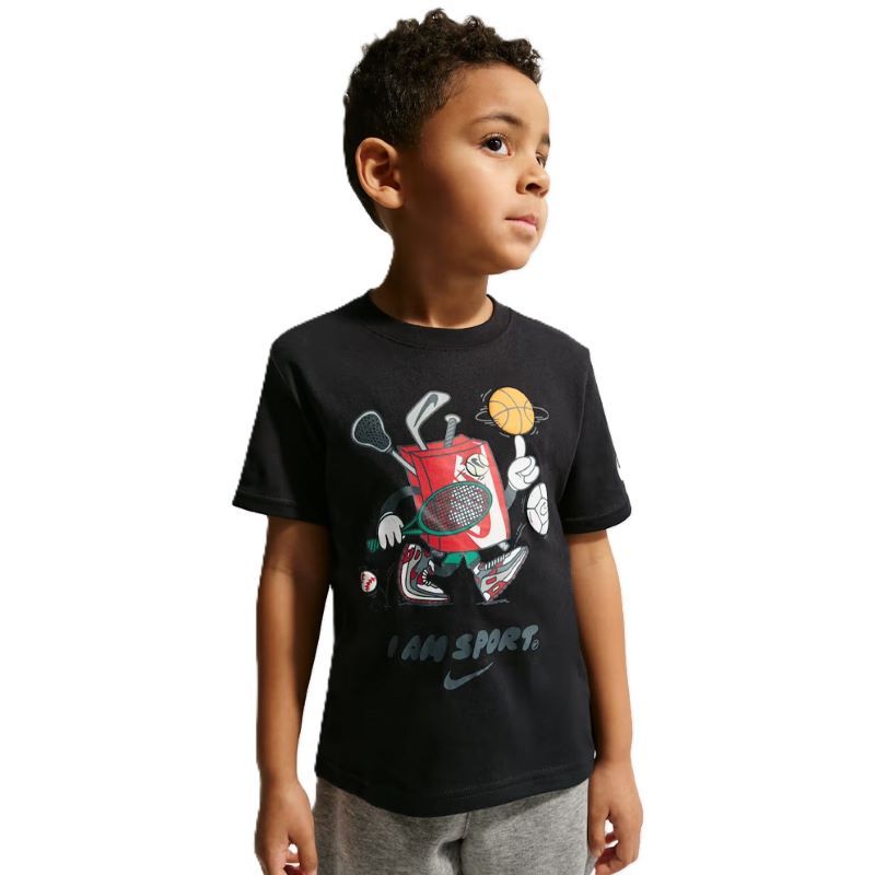 Tricou Nike NKB I AM SPORT BOXY GRAPHIC TE negru
