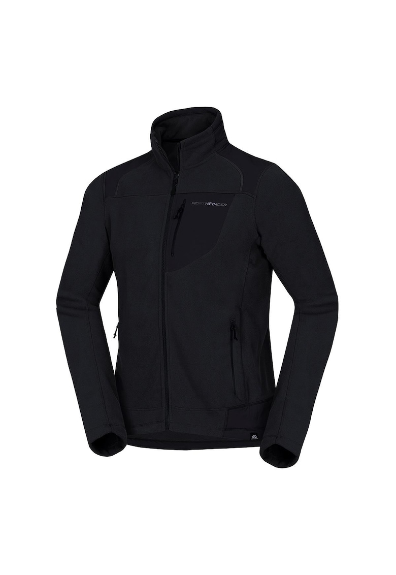 BENDIK – bluza fleece de drumetie pentru barbati - Negru