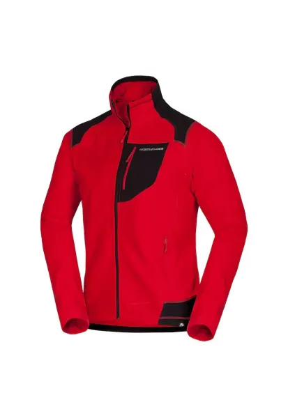 BENDIK – bluza fleece de drumetie pentru barbati - Rosu inchis