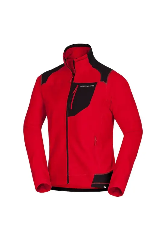 BENDIK – bluza fleece de drumetie pentru barbati - Rosu inchis