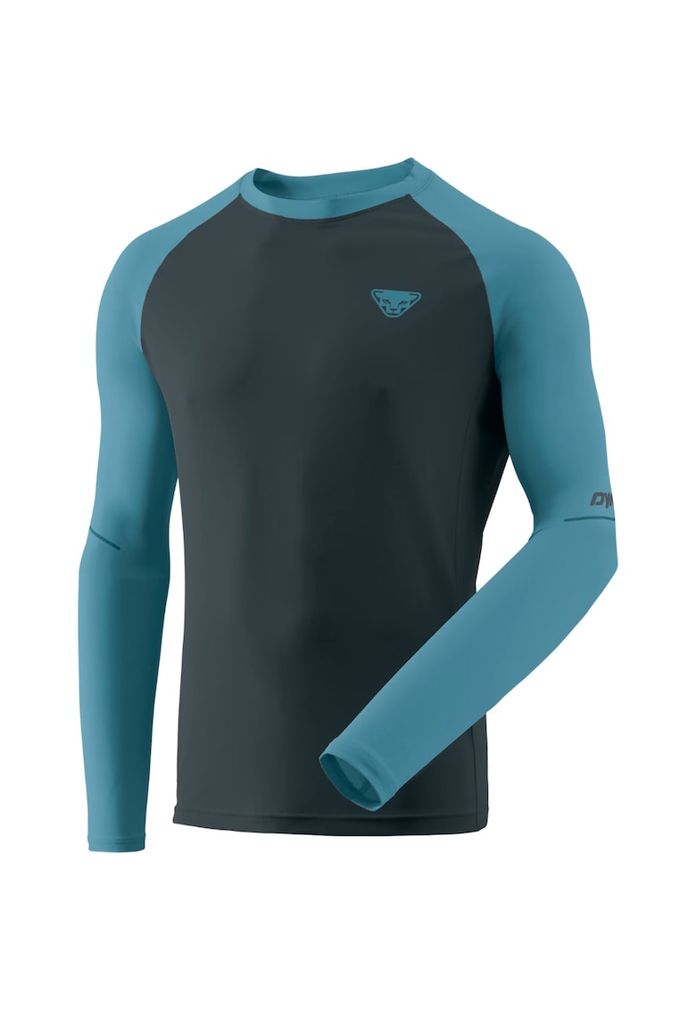 Bluza alergare barbati  Alpine Pro Negru/Bleu - Negru