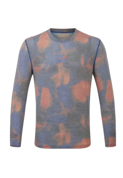Bluza alergare barbati  Tech Golden Hour FW 2024 - Portocaliu/Albastru