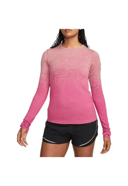 Bluza alergare dama  Dri-FIT Advance Run Division SS 2023 - Roz