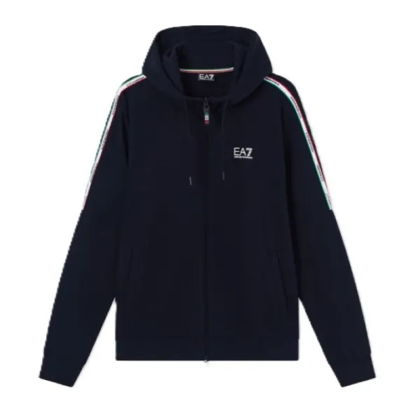 Bluza cu fermoar EA7 TRAIN ITALIAN SPIRIT M HOODIE FZ COPL