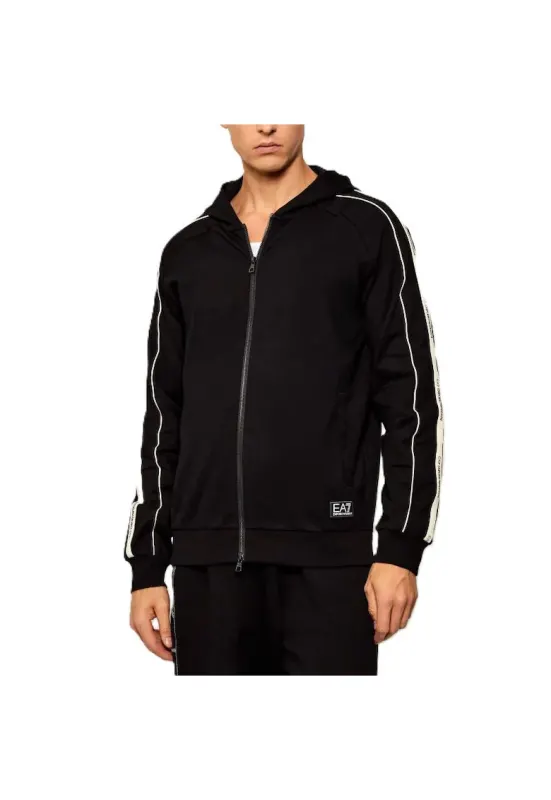 Bluza cu fermoar pentru Barbati - train logo series m tape hoodie fz - 7M001755-AF13512-UC001 - Negru - Negru