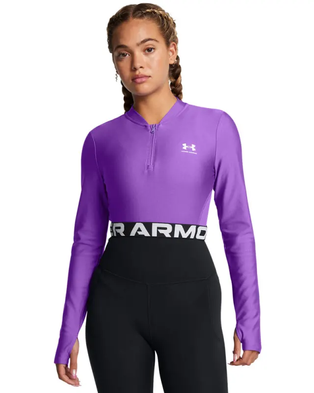 Bluza Dama HEATGEAR RIB 1/4 ZIP LONG SLEEVE Under Armour