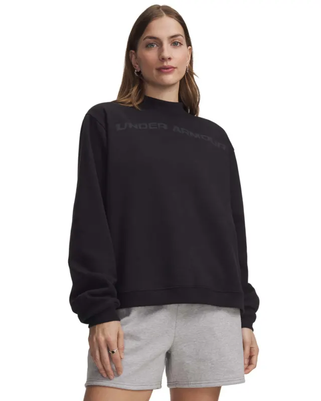 Bluza Dama Icon Fleece Wordmark Mock Neck Under Armour