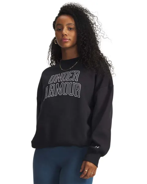 Bluza Dama RIVAL FLEECE OS VARSITY CREW Under Armour