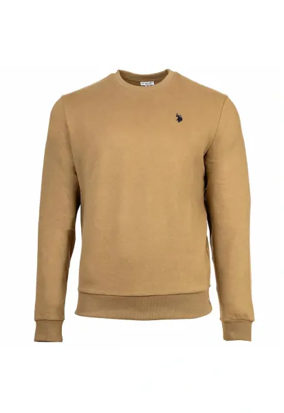 Bluza de trening cu broderie logo discreta - Bej
