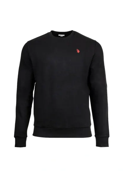 Bluza de trening cu broderie logo discreta - Negru