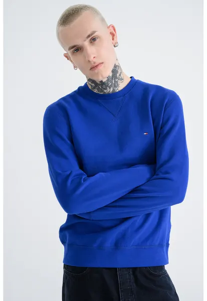 Bluza de trening cu captuseala de fleece - Bleumarin