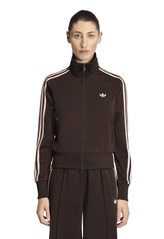 Bluza de trening cu fermoar si logo Classic - Maro inchis/Roz pal