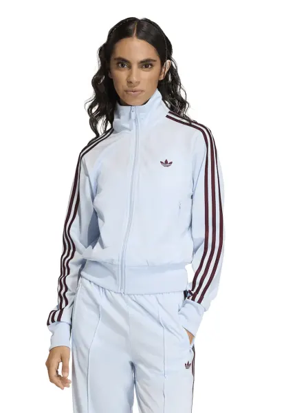 Bluza de trening cu fermoar si logo Classic - Visiniu/Albastru pal