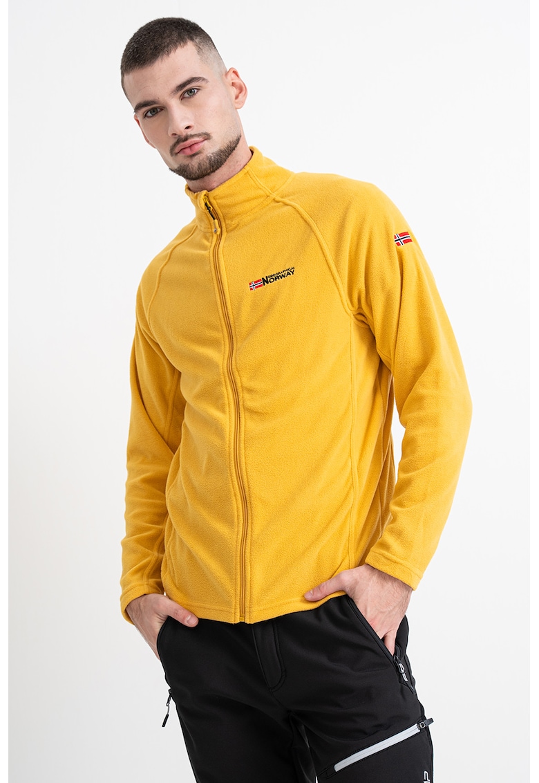 Bluza de trening cu fermoar si logo Tug - Galben sofran