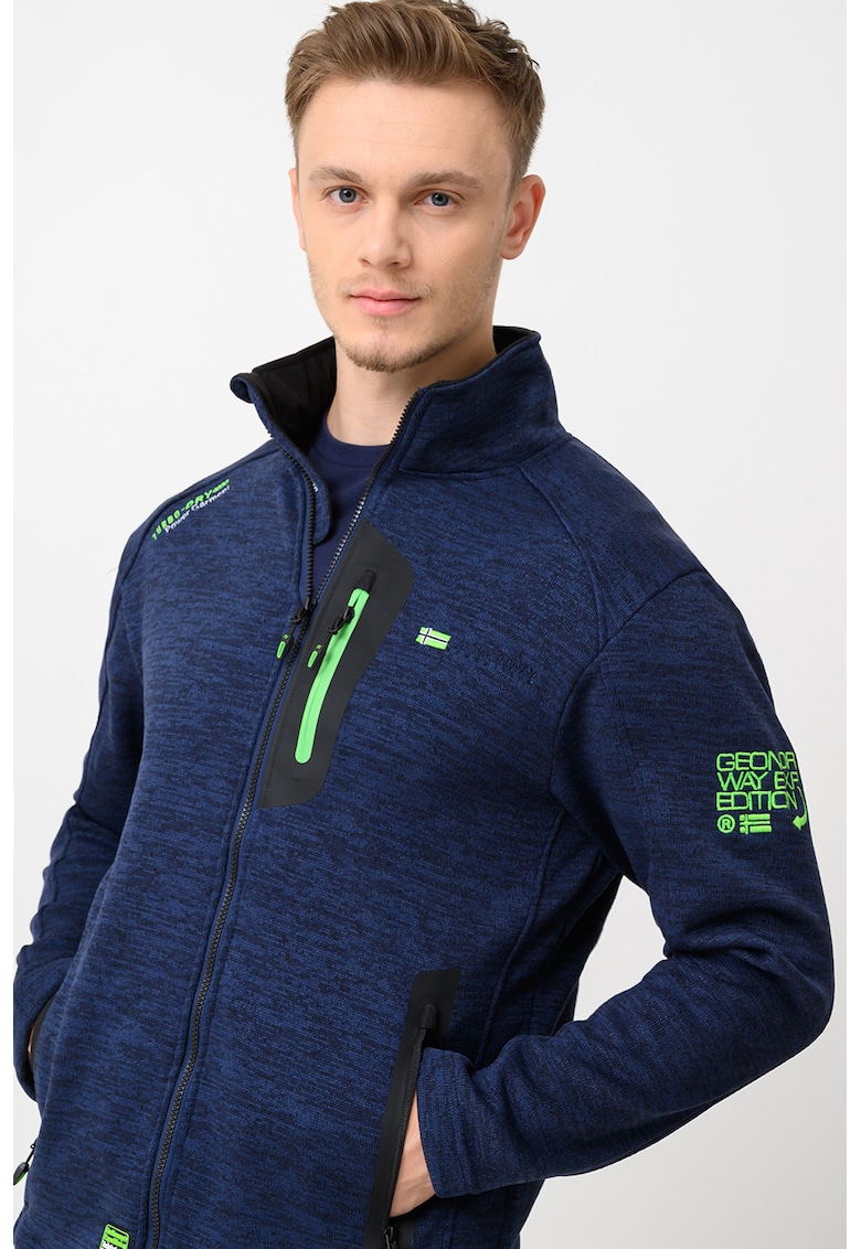 Bluza de trening cu fermoar Trampoline - Bleumarin