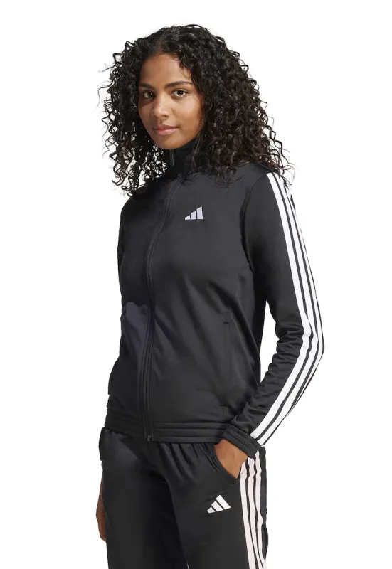 Bluza de trening cu logo si fermoar - Alb/Negru