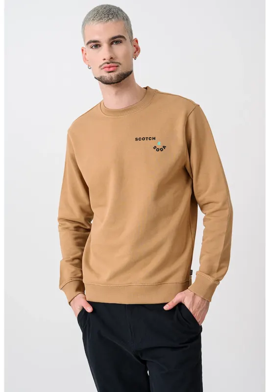 Bluza de trening cu model grafic - Caramel