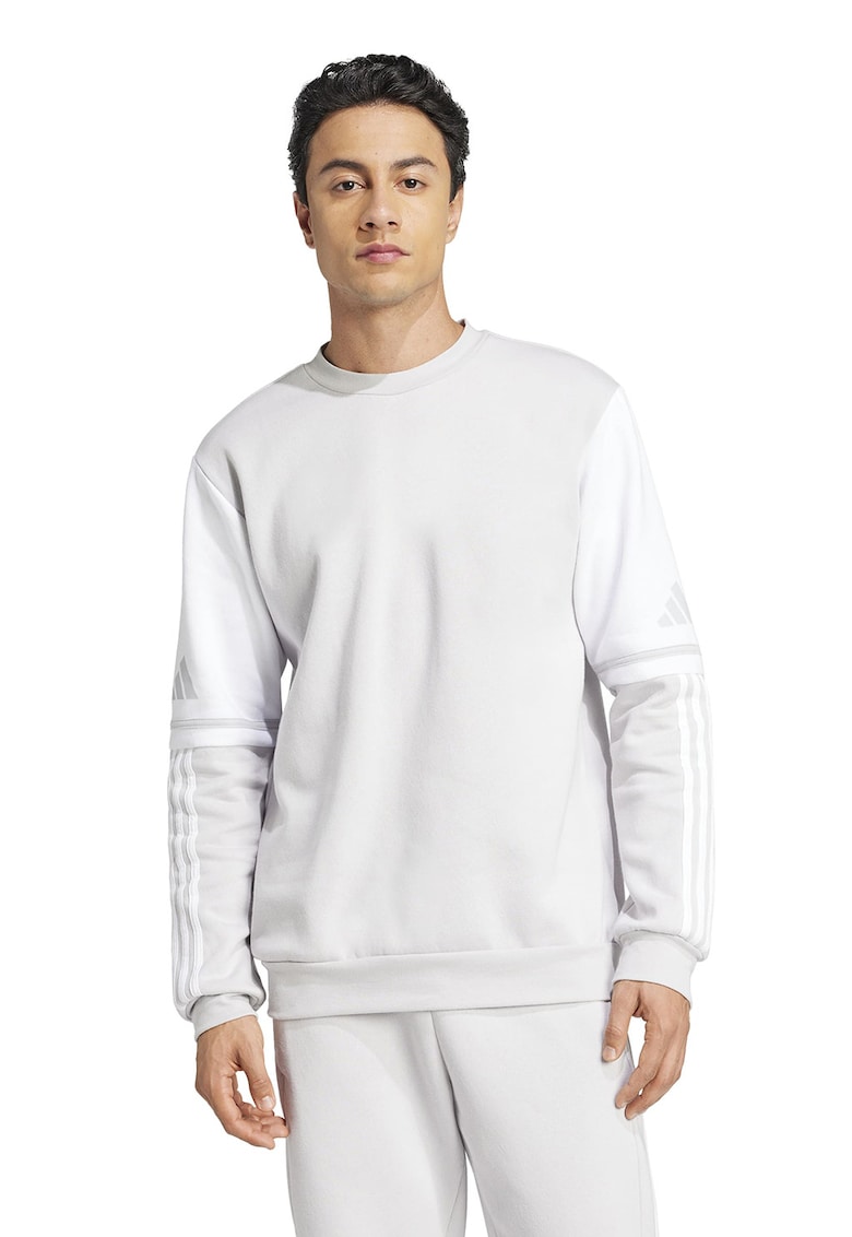 Bluza de trening cu model in doua nuante - pentru fotbal - Alb/Gri deschis
