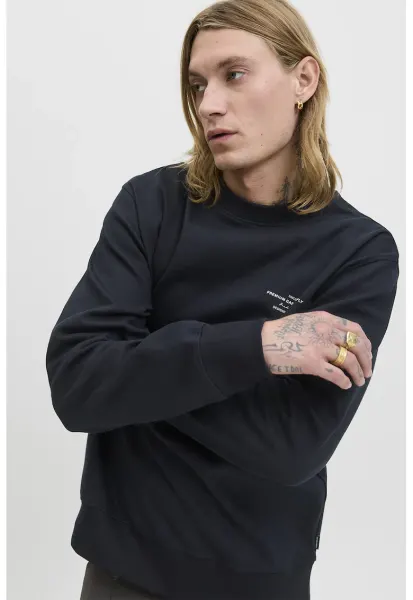 Bluza de trening din amestec de bumbac organic - Negru