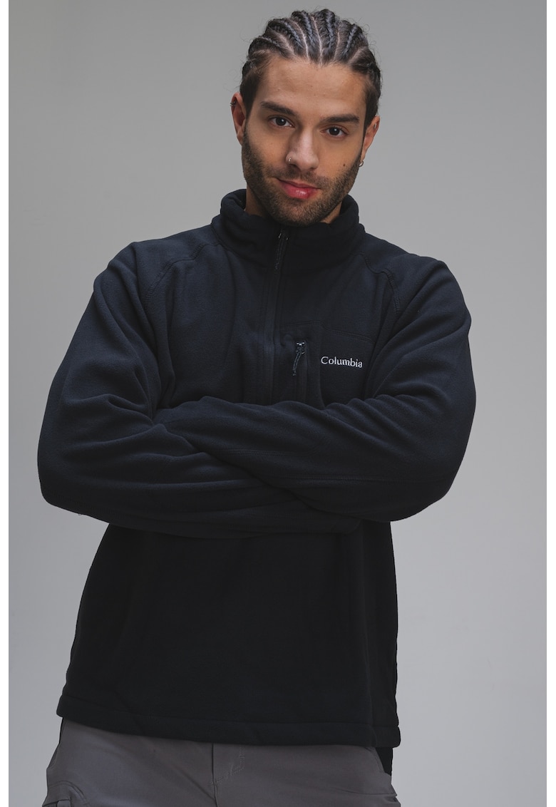 Bluza de trening din fleece - pentru schi Fast Trek III - Negru stins