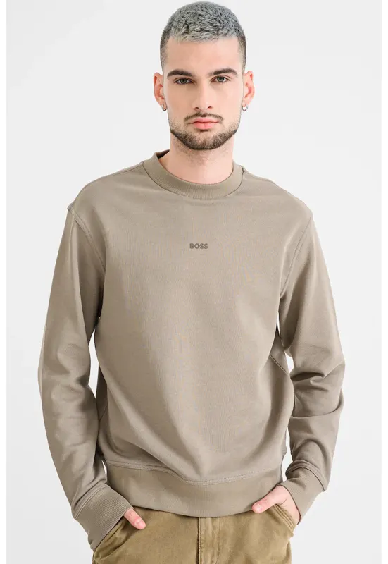 Bluza de trening lejera din bumbac WeSmallCrew - Grej