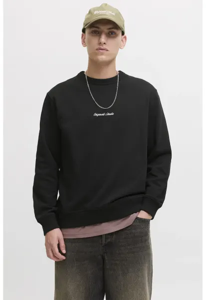 Bluza de trening relaxed fit - Negru