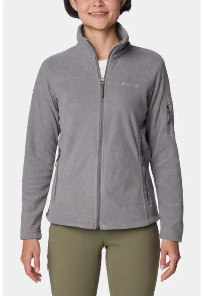 Bluza din fleece cu fermoar pentru trekking Fast Trek™ II - Gri
